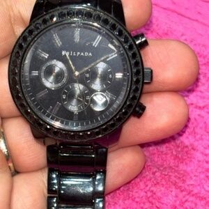 Silpada "Black on Black" Watch, T3139, Retail $279